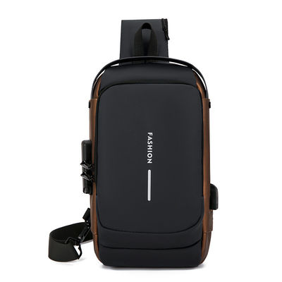 Acceptable OEM/ODM PU Men's Vintage Leather Crossbody Bag for Cell Phone