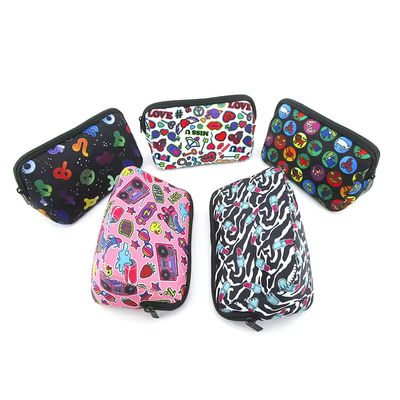 Customized Logo Neoprene Sublimation Cosmetic Pouch Makeup Bags for Ladies Handbags