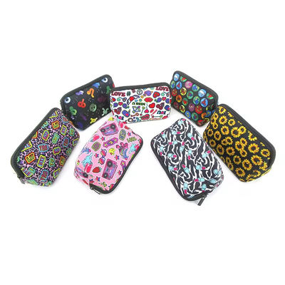 Customized Logo Neoprene Sublimation Cosmetic Pouch Makeup Bags for Ladies Handbags