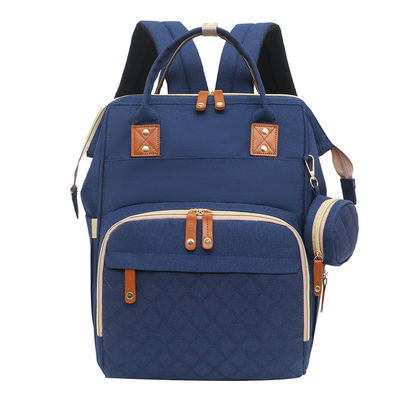 Customized Logo Mummy Baby Bag Diaper Backpack With Travel Bassinet And Changing Station