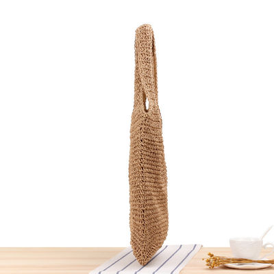 One-shoulder Hand Woven Straw Tote Bag for Women's Travel and Outgoing Beach Casual