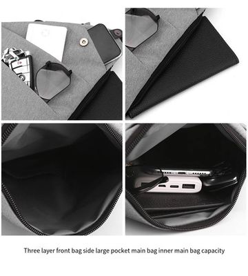 Customized Multi-function Anti-theft Chest Sling Bag Crossbody Messenger Bag for Men