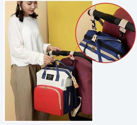 Travel Diaper Backpack Newest Fashionable Style with Waterproof Baby Folding Crib Bed