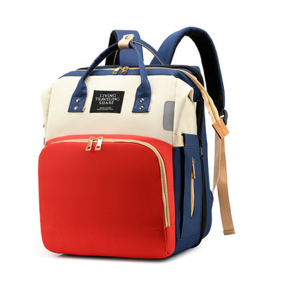 Practical Fashion Multifunction Large Capacity Waterproof Baby Diaper Bag Backpack With Bed