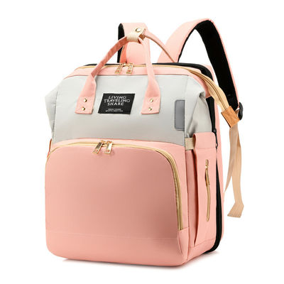 Practical Fashion Multifunction Large Capacity Waterproof Baby Diaper Bag Backpack With Bed