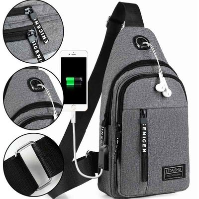 Versatile Custom Logo Messenger Bag Ideal for Men's Casual Office or Date Outings