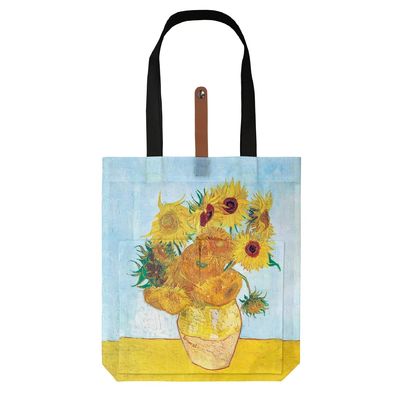 Painting Reusable Shopping Shoulder Bag Ultra Slim Foldable Canvas Beach Bag for Women