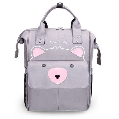 Anti-Theft Large Diaper Bag with Convertible Design and Solid Pattern Type