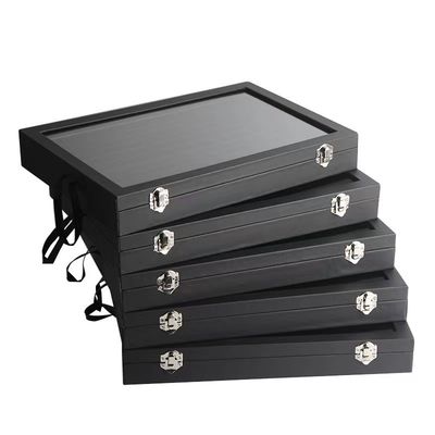 Custom Logo Accepted PU Leather Jewelry Holder for Necklace Rings Earrings Storage
