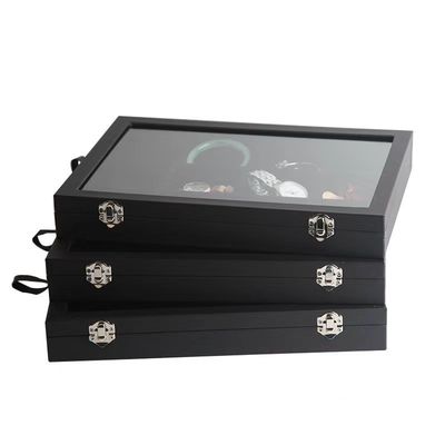 Custom Logo Accepted PU Leather Jewelry Holder for Necklace Rings Earrings Storage