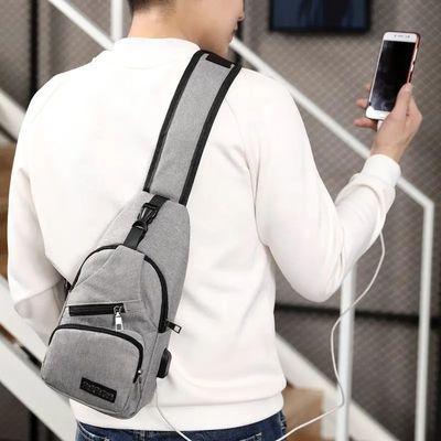 OEM ODM Acceptable Fanshion Running Sport Waist Bag for Men Portable Chest Shoulder Bag