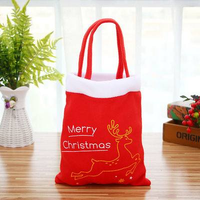 Newest Fashinable Style Red Velvet Children's Christmas Backpacks for Packing Items