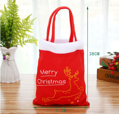 Newest Fashinable Style Red Velvet Children's Christmas Backpacks for Packing Items