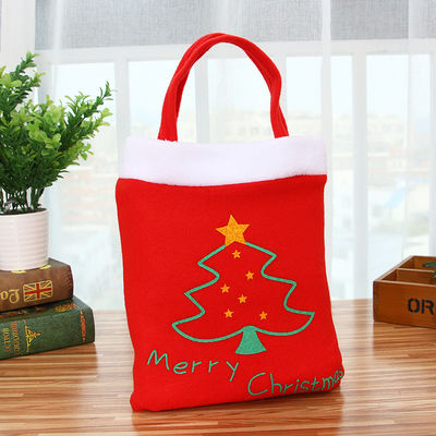 Newest Fashinable Style Red Velvet Children's Christmas Backpacks for Packing Items