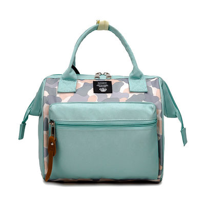 Print Pattern Nylon Lightweight Outdoor Travel Diaper Backpack Large Waterproof Diaper Bag