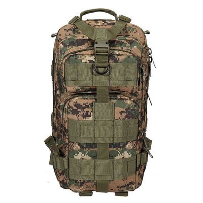 30L Nylon Tactical Backpack with Interior Zipper Pocket and Arcuate Shoulder Strap