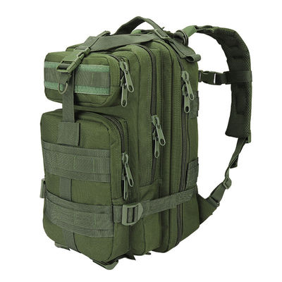30L Nylon Tactical Backpack with Interior Zipper Pocket and Arcuate Shoulder Strap