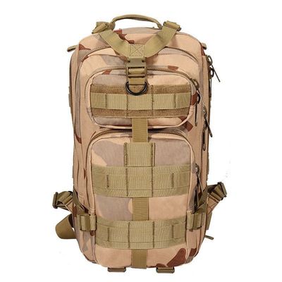 30L Nylon Tactical Backpack with Interior Zipper Pocket and Arcuate Shoulder Strap