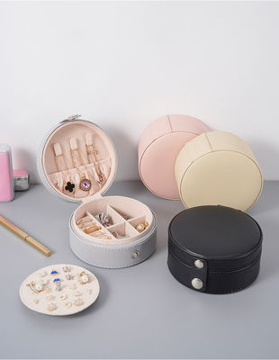 Jewellery Case Velvet Travel Jewelry Box Organizer With Customized Color For Benefit