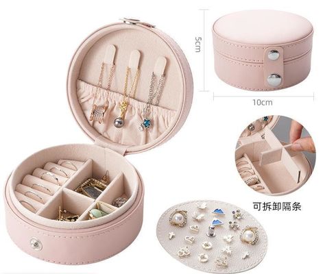 Jewellery Case Velvet Travel Jewelry Box Organizer With Customized Color For Benefit