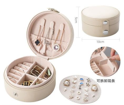 Jewellery Case Velvet Travel Jewelry Box Organizer With Customized Color For Benefit