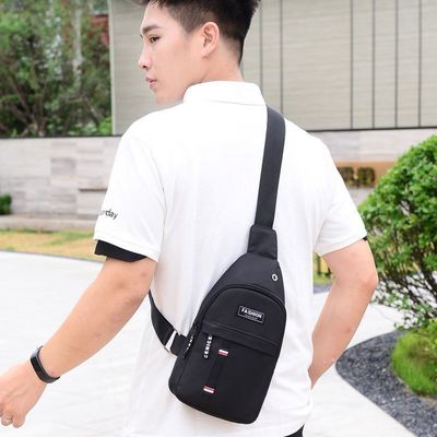 Youth Unisex Waist Bag Small Backpack for Sports Trend Solid Color Single Shoulder Messenger Bag