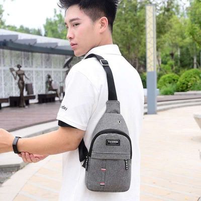 Youth Unisex Waist Bag Small Backpack for Sports Trend Solid Color Single Shoulder Messenger Bag
