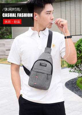 Youth Unisex Waist Bag Small Backpack for Sports Trend Solid Color Single Shoulder Messenger Bag