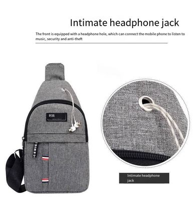 Youth Unisex Waist Bag Small Backpack for Sports Trend Solid Color Single Shoulder Messenger Bag