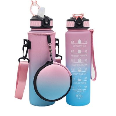 Customized Logo Neoprene Water Bottle Cooler with Adjustable Shoulder Strap and Pouch