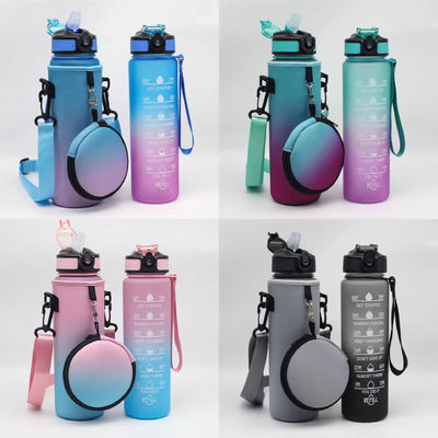Customized Logo Neoprene Water Bottle Cooler with Adjustable Shoulder Strap and Pouch