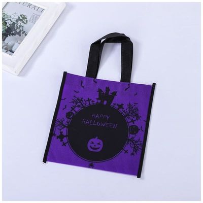 Halloween Decorations Props Child Portable Pumpkin Cloth Candy Bag for Kids Party