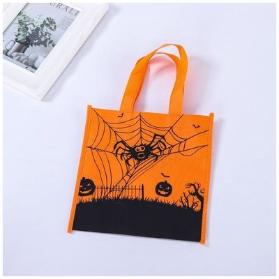 Halloween Decorations Props Child Portable Pumpkin Cloth Candy Bag for Kids Party