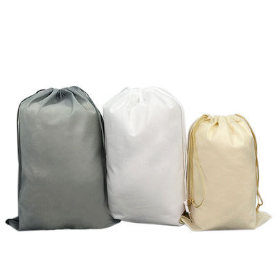 Custom Logo Non Woven Drawstring Bag For Gifts Packing Travel Closure Type zipper