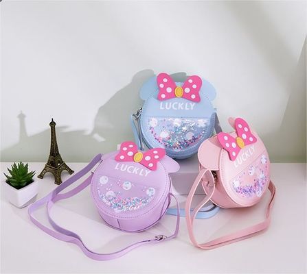 Round Cute Candy Pattern Fashionable Baby Shoulder Bag with Arcuate Shoulder Strap