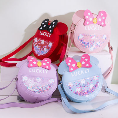 Round Cute Candy Pattern Fashionable Baby Shoulder Bag with Arcuate Shoulder Strap