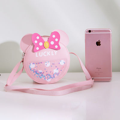 Round Cute Candy Pattern Fashionable Baby Shoulder Bag with Arcuate Shoulder Strap
