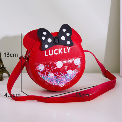 Round Cute Candy Pattern Fashionable Baby Shoulder Bag with Arcuate Shoulder Strap
