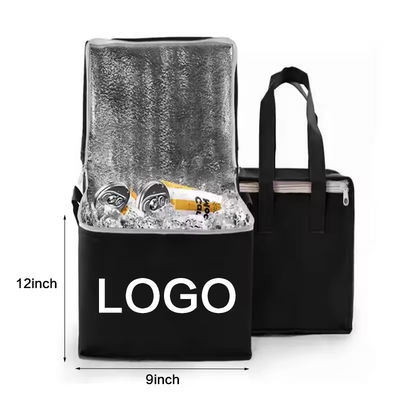 Custom Logo Soft-loop Cooler Bag for Insulated Green Grocery Picnic Beer and More