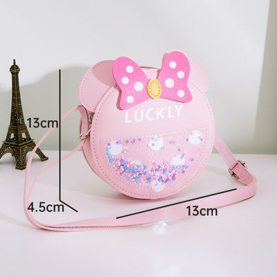 Round Cute Candy Pattern Fashionable Baby Shoulder Bag with Arcuate Shoulder Strap