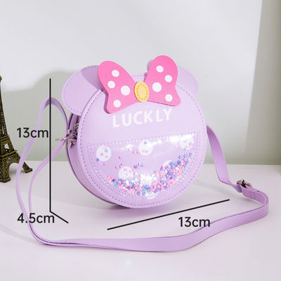 Round Cute Candy Pattern Fashionable Baby Shoulder Bag with Arcuate Shoulder Strap