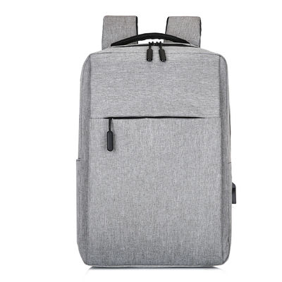 Black Custom Logo Unisex Ergonomics Anti Theft Smart Nylon Laptop Backpacks with USB