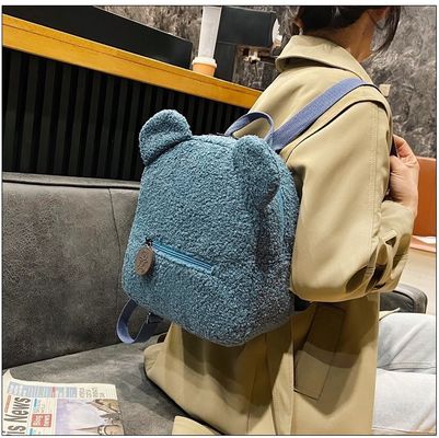 OEM/ODM Acceptable Fashion Bag School Backpack Bags Waterproof Plush Backpack for Kids