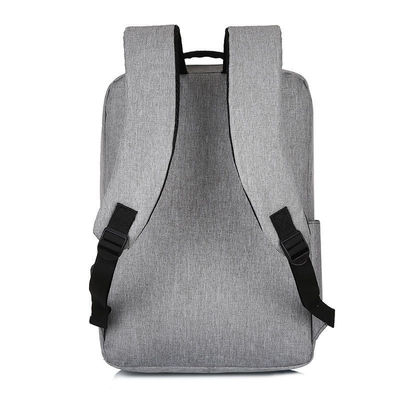 Black Custom Logo Unisex Ergonomics Anti Theft Smart Nylon Laptop Backpacks with USB