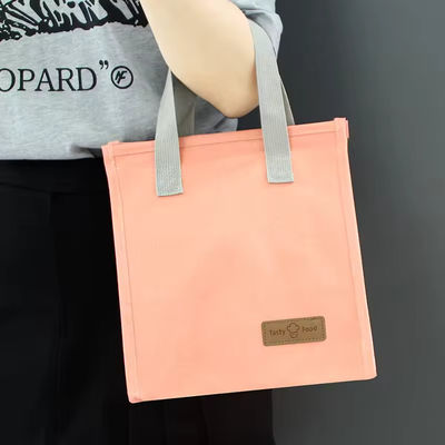Polyester Shopping Lunch Cooler Bag Thermal Tote for Simple and Fashion Insulation