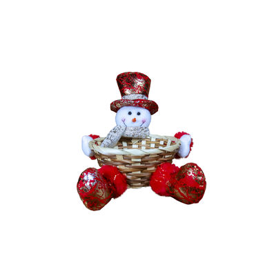 Acceptable OEM/ODM Customized Christmas Desktop Decoration Candy Basket for Home Gift