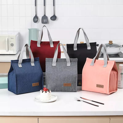 Polyester Shopping Lunch Cooler Bag Thermal Tote for Simple and Fashion Insulation