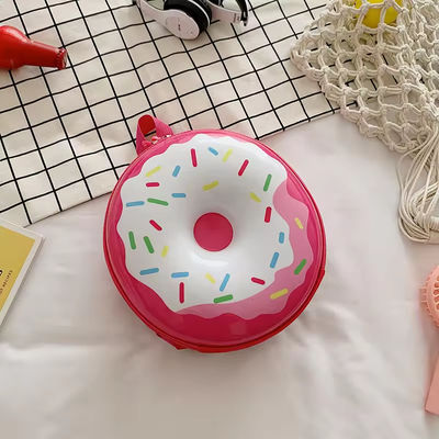Novelty Cute Book Bag 2024 Cartoon Backpack Donuts Rubber Shell Schoolbag for Daily Life