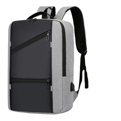 Male Customized Color Laptop Backpack with Anti-theft Design and USB Charging Port