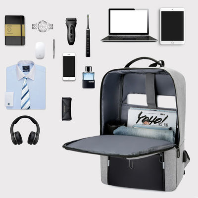 Male Customized Color Laptop Backpack with Anti-theft Design and USB Charging Port